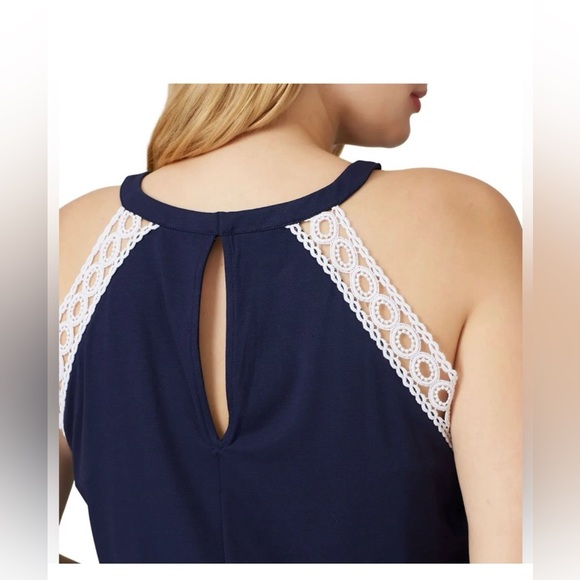 🌴Lilly Pulitzer Blue Romper•Sz Medium🌴 - Picture 3 of 16